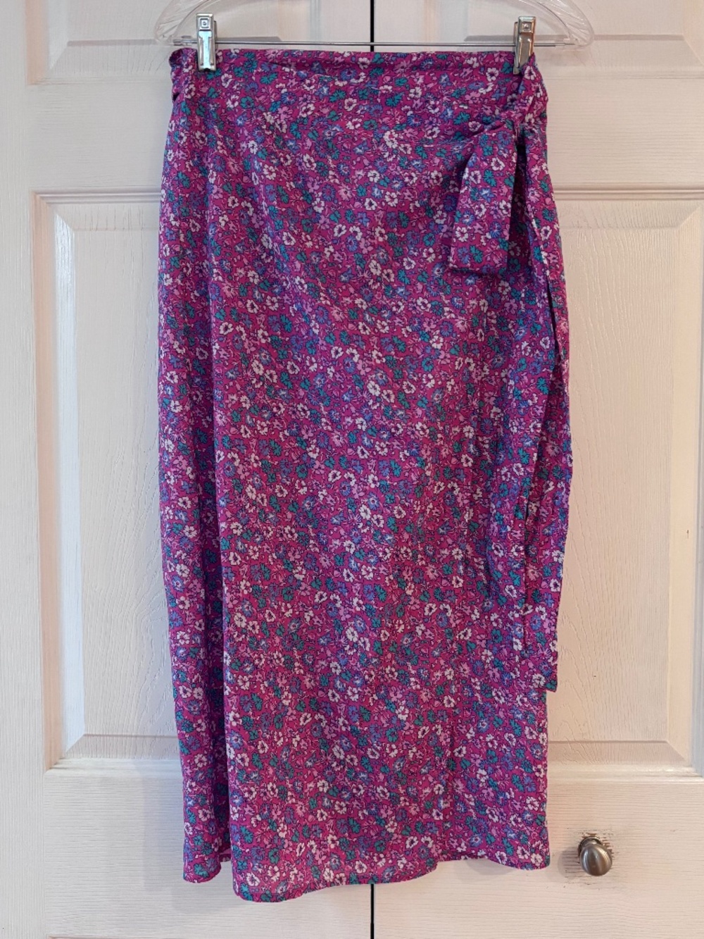 J. Crew Pink Floral Beach Swim Wrap Sarong Cover-Up Skirt Size S